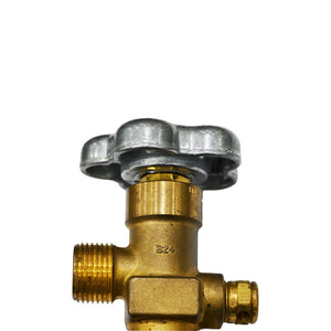 CGA540 Oxygen Threaded Valve-Back view