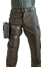 Load image into Gallery viewer, Tactical pants with multiple pockets and a belt on a white background