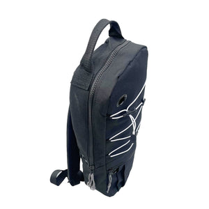Oxygen tank backpack black top